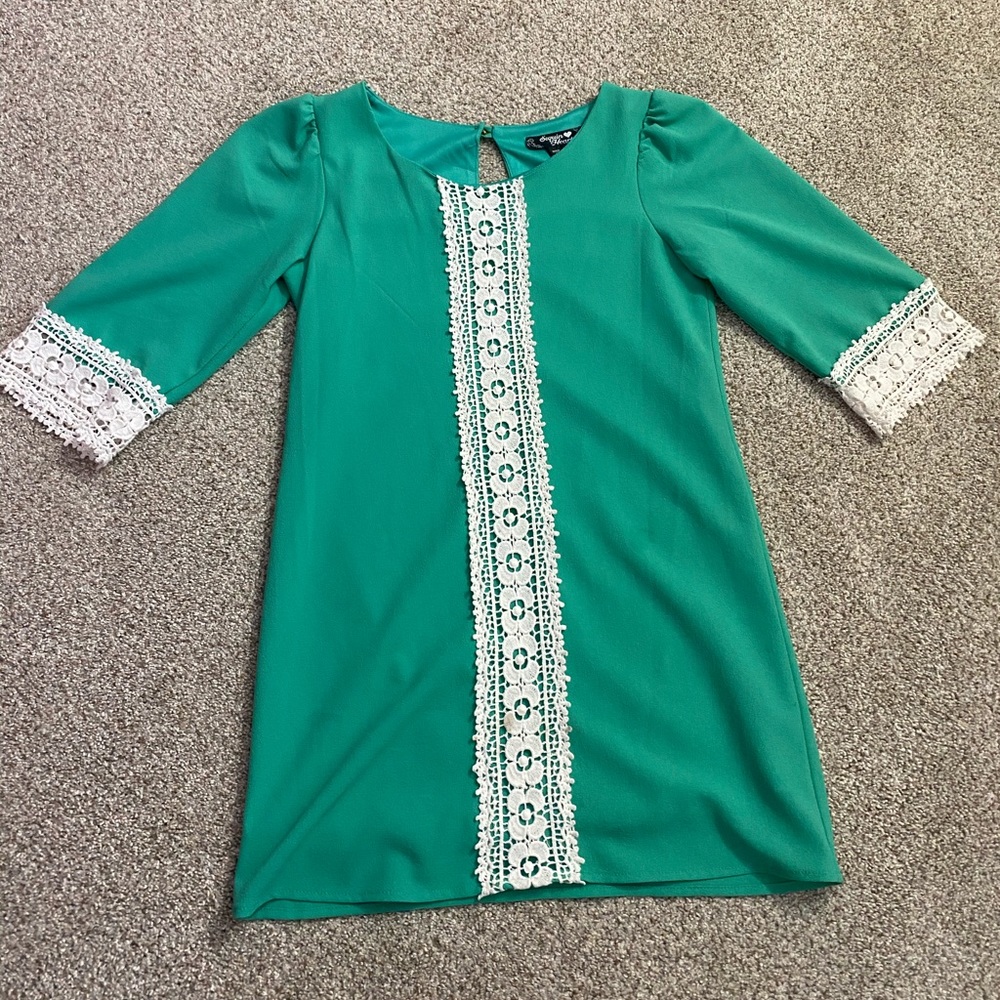 Girls Sequins Heart Dress Size 7